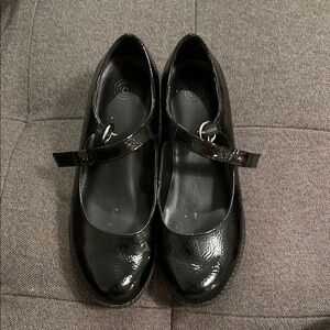 Black Patent Leather Mary Jane Shoes
